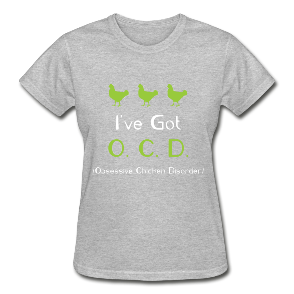 Chicken Shirt - OCD Gildan Ultra Cotton Ladies T-Shirt-Ultra Cotton Ladies T-Shirt | Gildan G200L-Teelime | shirts-hoodies-mugs