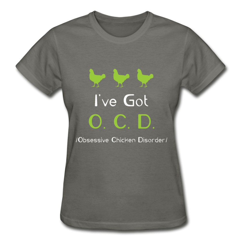 Chicken Shirt - OCD Gildan Ultra Cotton Ladies T-Shirt-Ultra Cotton Ladies T-Shirt | Gildan G200L-Teelime | shirts-hoodies-mugs