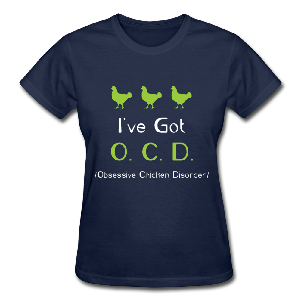 Chicken Shirt - OCD Gildan Ultra Cotton Ladies T-Shirt-Ultra Cotton Ladies T-Shirt | Gildan G200L-Teelime | shirts-hoodies-mugs