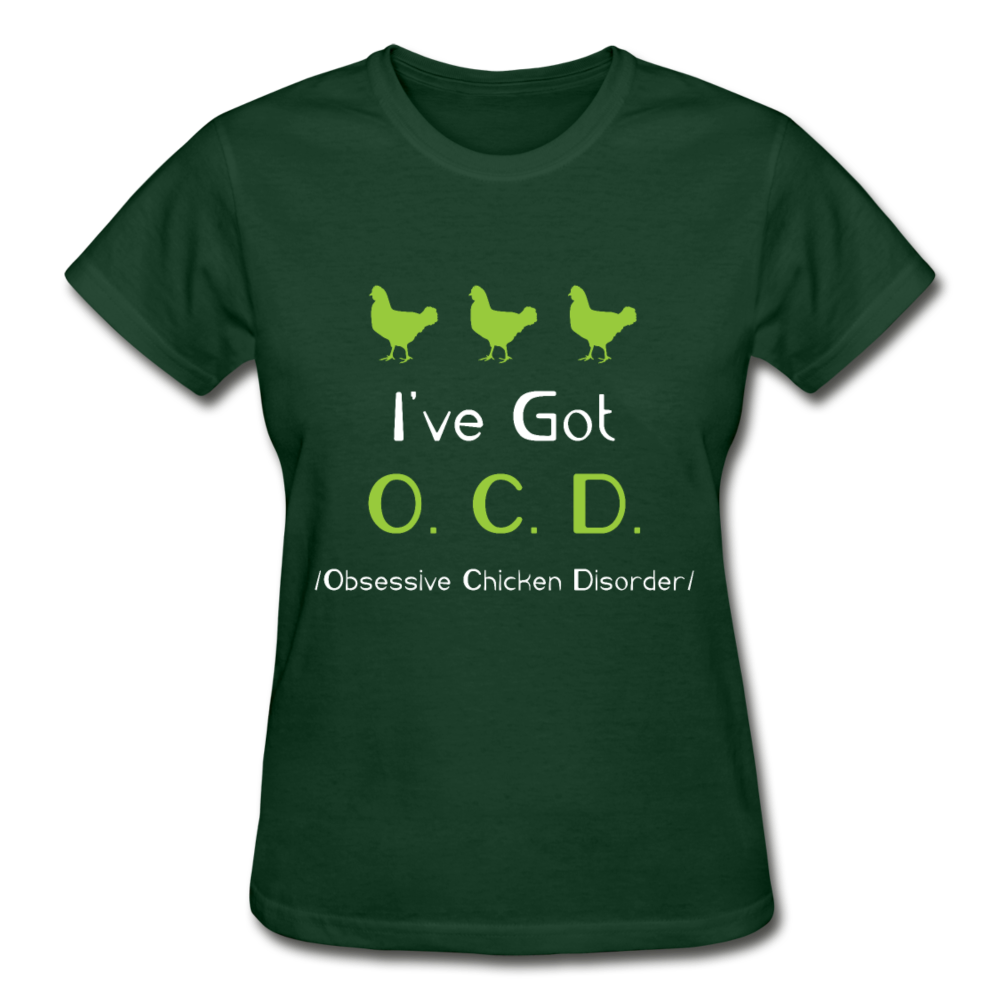 Chicken Shirt - OCD Gildan Ultra Cotton Ladies T-Shirt-Ultra Cotton Ladies T-Shirt | Gildan G200L-Teelime | shirts-hoodies-mugs
