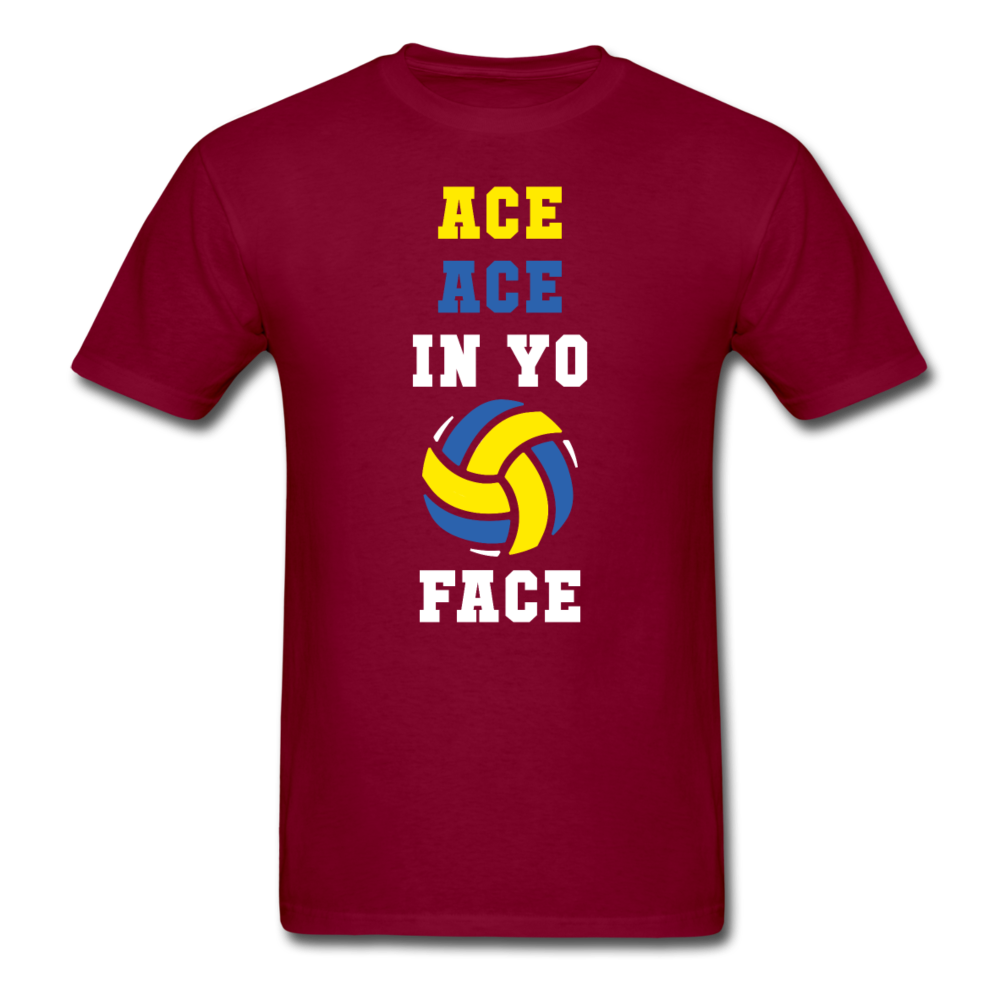 Volleyball - Ace ace in yo face Unisex T-Shirt-Unisex Classic T-Shirt | Fruit of the Loom 3930-Teelime | shirts-hoodies-mugs