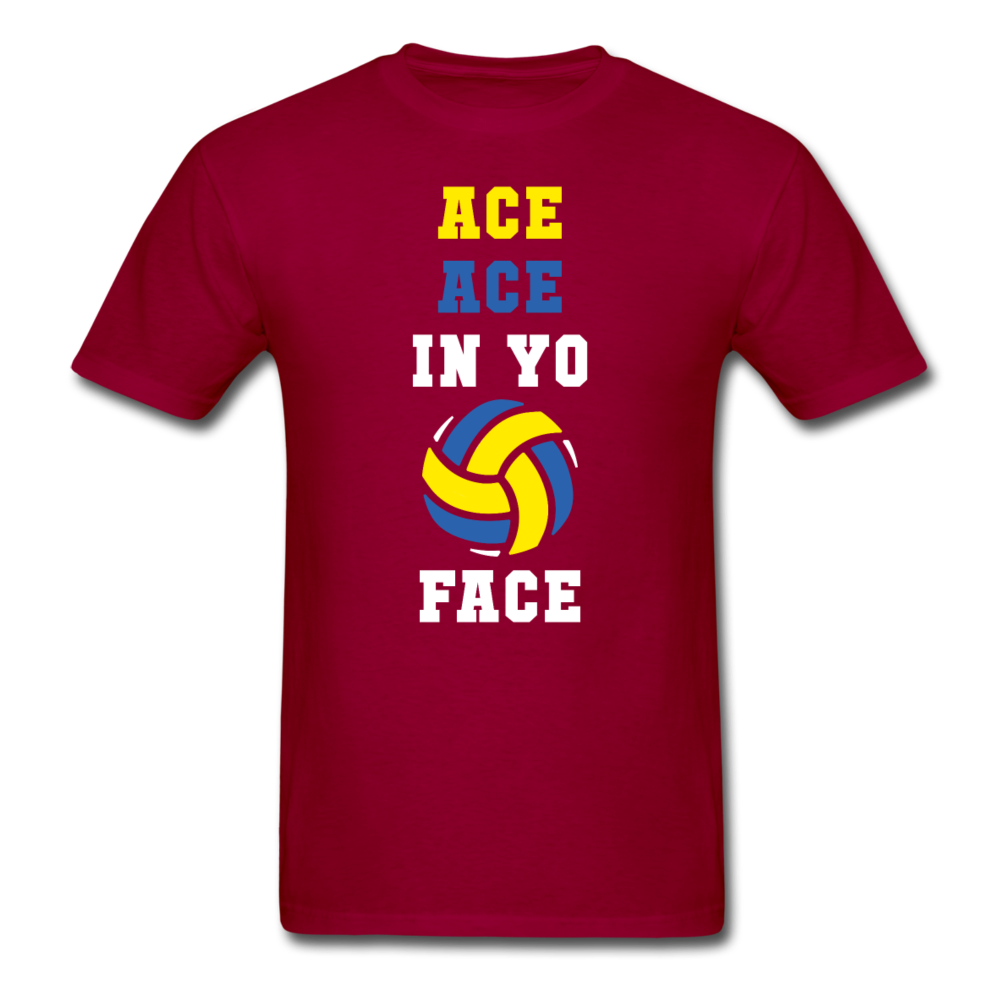 Volleyball - Ace ace in yo face Unisex T-Shirt-Unisex Classic T-Shirt | Fruit of the Loom 3930-Teelime | shirts-hoodies-mugs