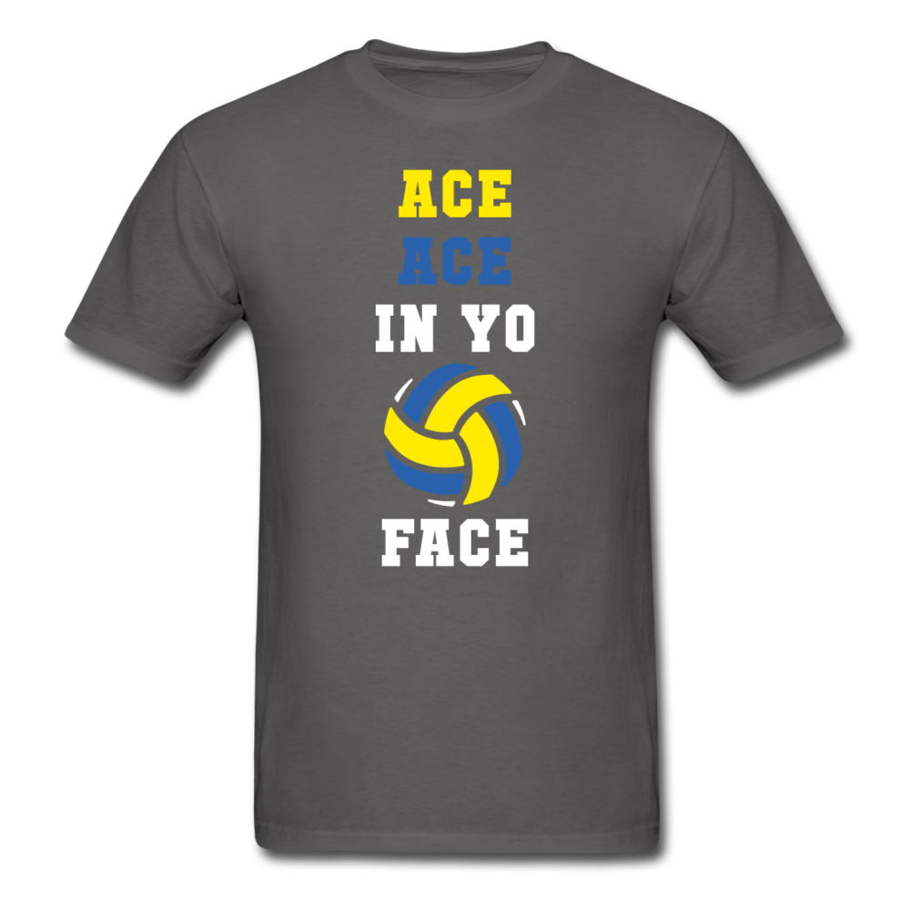 Volleyball - Ace ace in yo face Unisex T-Shirt-Unisex Classic T-Shirt | Fruit of the Loom 3930-Teelime | shirts-hoodies-mugs