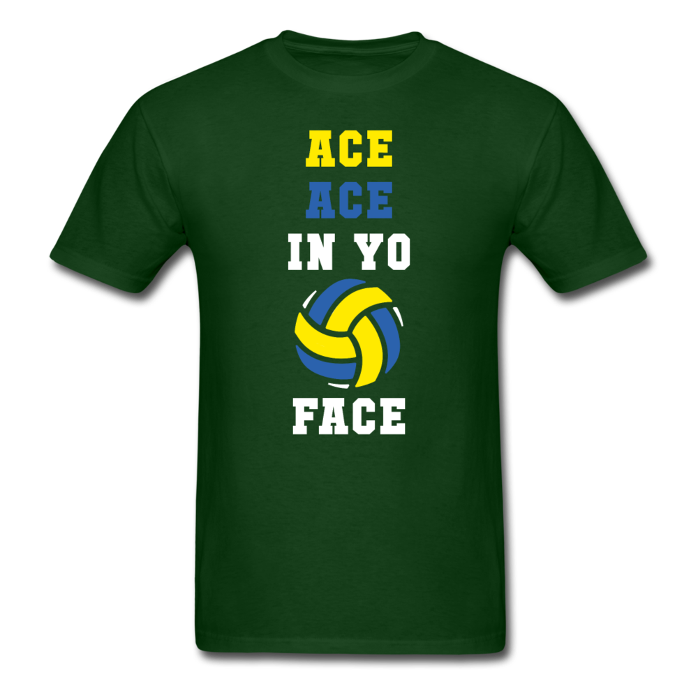 Volleyball - Ace ace in yo face Unisex T-Shirt-Unisex Classic T-Shirt | Fruit of the Loom 3930-Teelime | shirts-hoodies-mugs