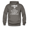 I ski because punching people is frowned upon Unisex Hoodie-Men's Hoodie | Hanes P170-Teelime | shirts-hoodies-mugs