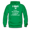 I ski because punching people is frowned upon Unisex Hoodie-Men's Hoodie | Hanes P170-Teelime | shirts-hoodies-mugs