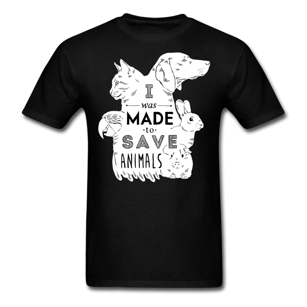 I Was Made To Save Animals Unisex T-Shirt-Unisex Classic T-Shirt | Fruit of the Loom 3930-Teelime | shirts-hoodies-mugs