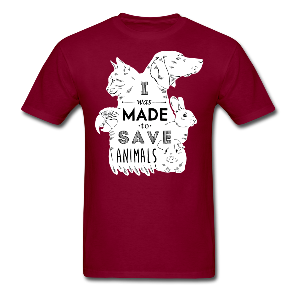 I Was Made To Save Animals Unisex T-Shirt-Unisex Classic T-Shirt | Fruit of the Loom 3930-Teelime | shirts-hoodies-mugs