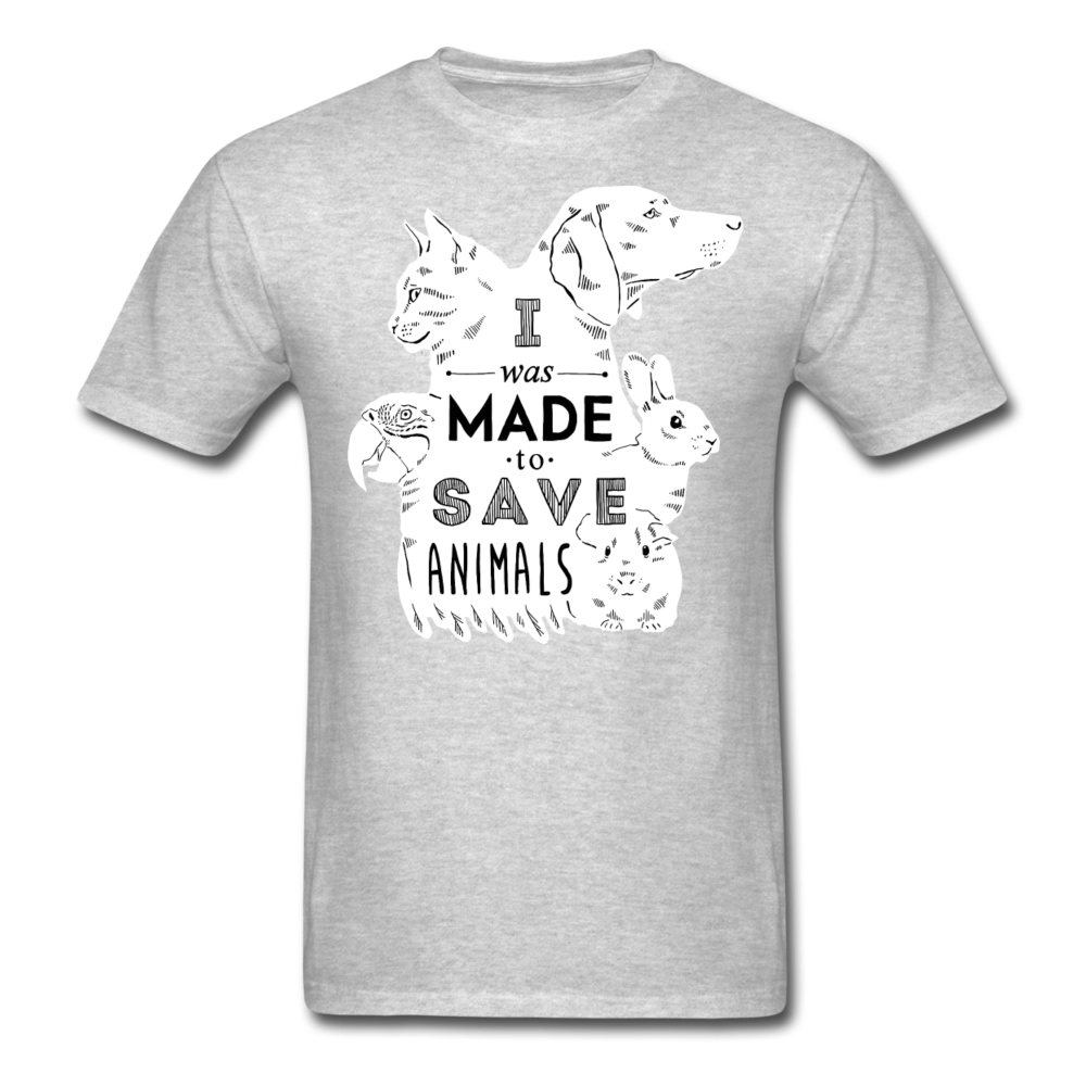 I Was Made To Save Animals Unisex T-Shirt-Unisex Classic T-Shirt | Fruit of the Loom 3930-Teelime | shirts-hoodies-mugs