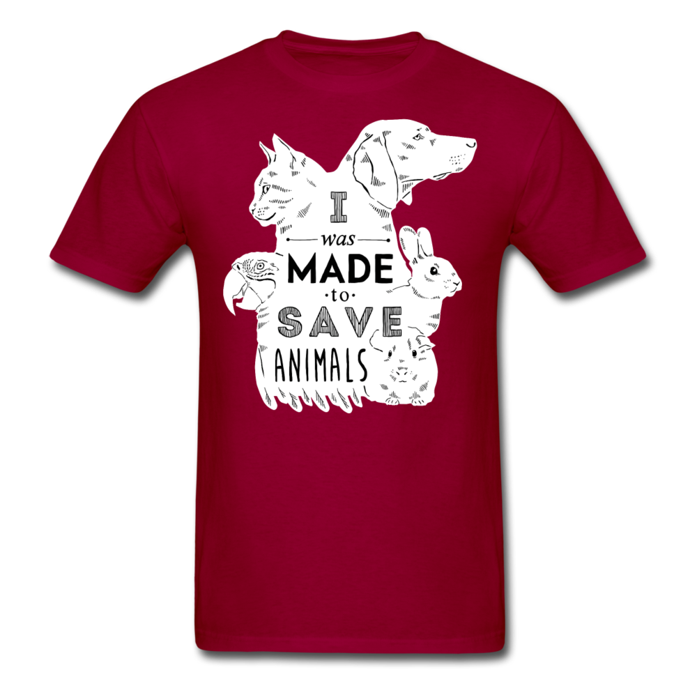 I Was Made To Save Animals Unisex T-Shirt-Unisex Classic T-Shirt | Fruit of the Loom 3930-Teelime | shirts-hoodies-mugs