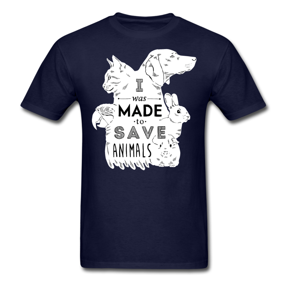 I Was Made To Save Animals Unisex T-Shirt-Unisex Classic T-Shirt | Fruit of the Loom 3930-Teelime | shirts-hoodies-mugs