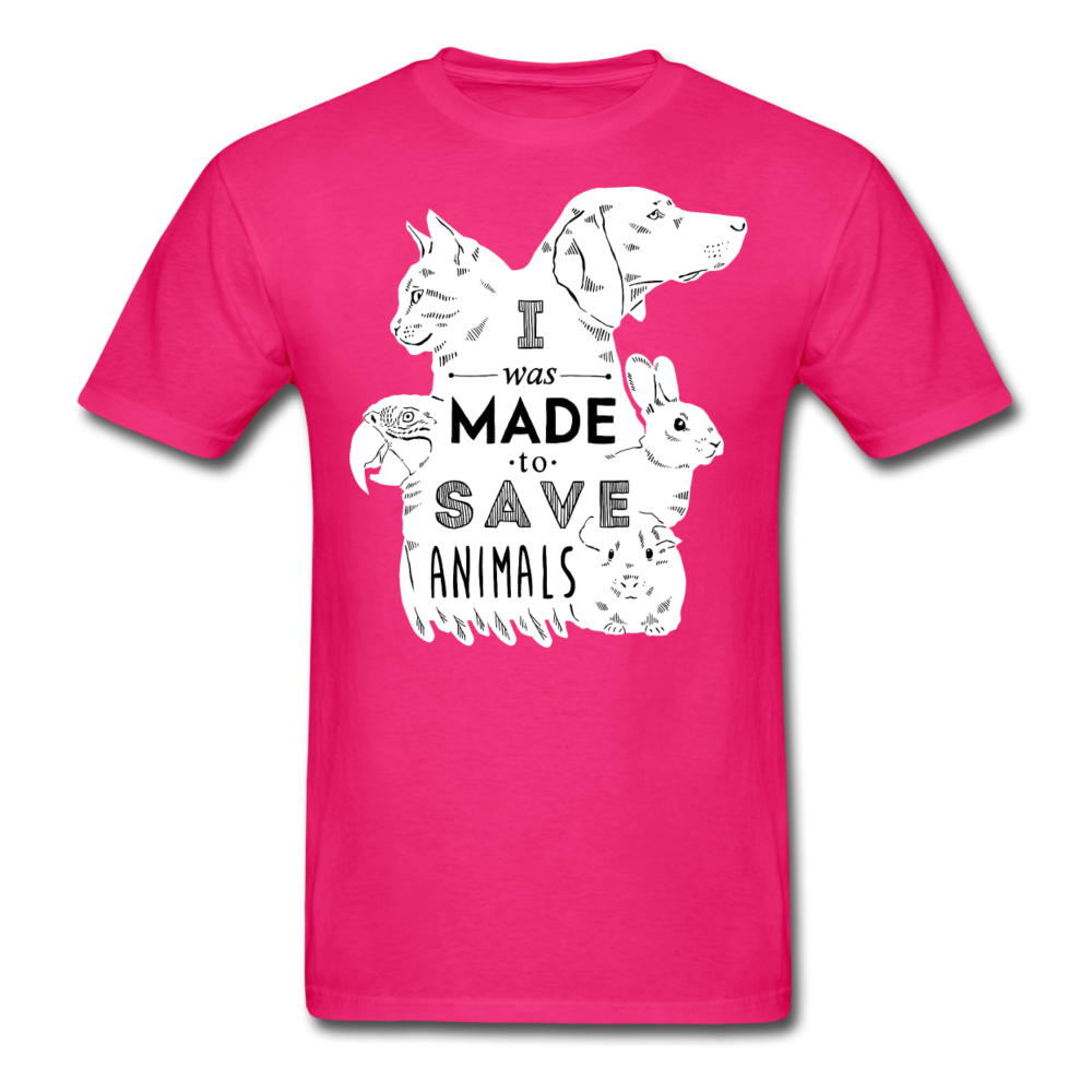 I Was Made To Save Animals Unisex T-Shirt-Unisex Classic T-Shirt | Fruit of the Loom 3930-Teelime | shirts-hoodies-mugs