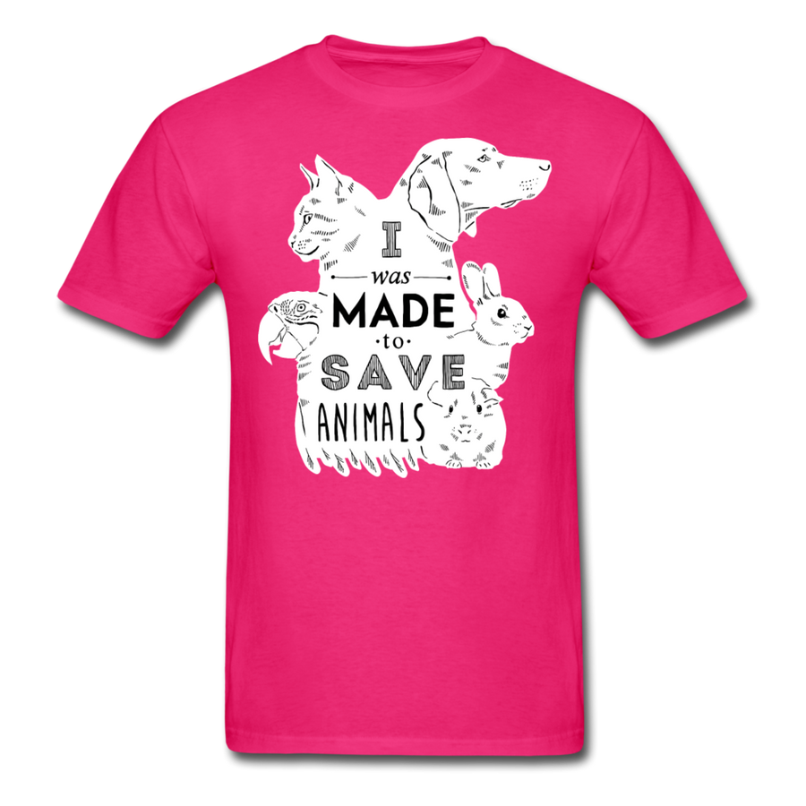 I Was Made To Save Animals Unisex T-Shirt-Unisex Classic T-Shirt | Fruit of the Loom 3930-Teelime | shirts-hoodies-mugs