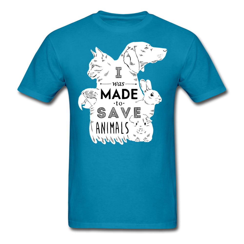 I Was Made To Save Animals Unisex T-Shirt-Unisex Classic T-Shirt | Fruit of the Loom 3930-Teelime | shirts-hoodies-mugs