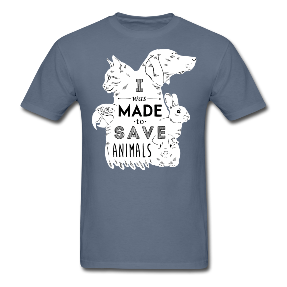 I Was Made To Save Animals Unisex T-Shirt-Unisex Classic T-Shirt | Fruit of the Loom 3930-Teelime | shirts-hoodies-mugs