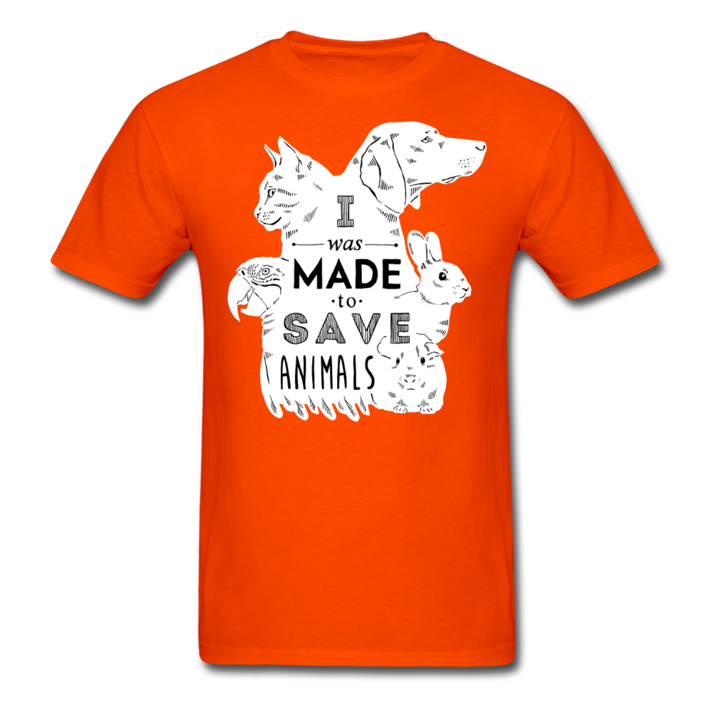 I Was Made To Save Animals Unisex T-Shirt-Unisex Classic T-Shirt | Fruit of the Loom 3930-Teelime | shirts-hoodies-mugs