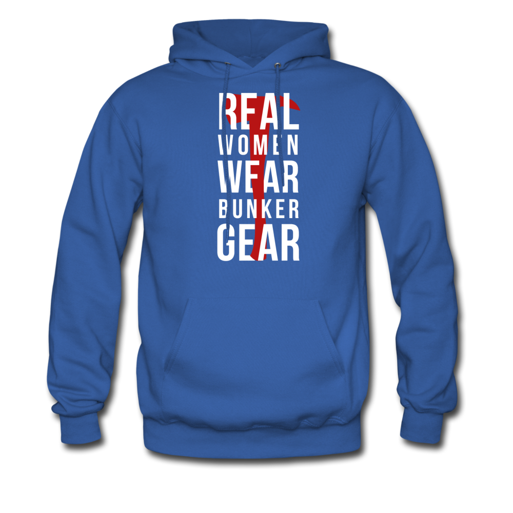Real women wear Bunker Gear Unisex Hoodie-Men's Hoodie | Hanes P170-Teelime | shirts-hoodies-mugs