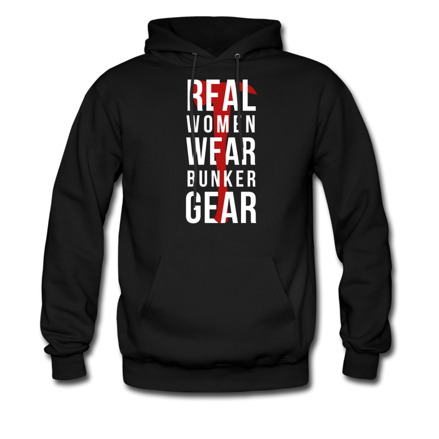 Real women wear Bunker Gear Unisex Hoodie-Men's Hoodie | Hanes P170-Teelime | shirts-hoodies-mugs
