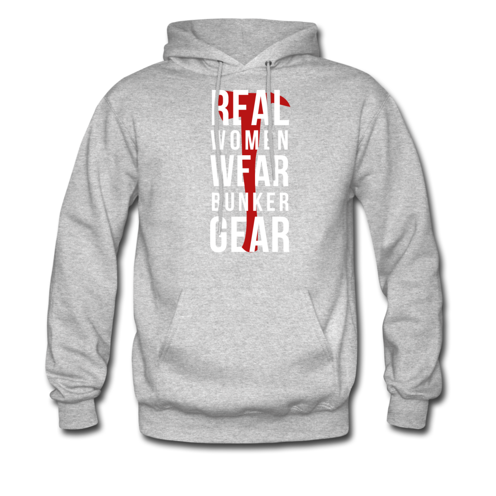 Real women wear Bunker Gear Unisex Hoodie-Men's Hoodie | Hanes P170-Teelime | shirts-hoodies-mugs