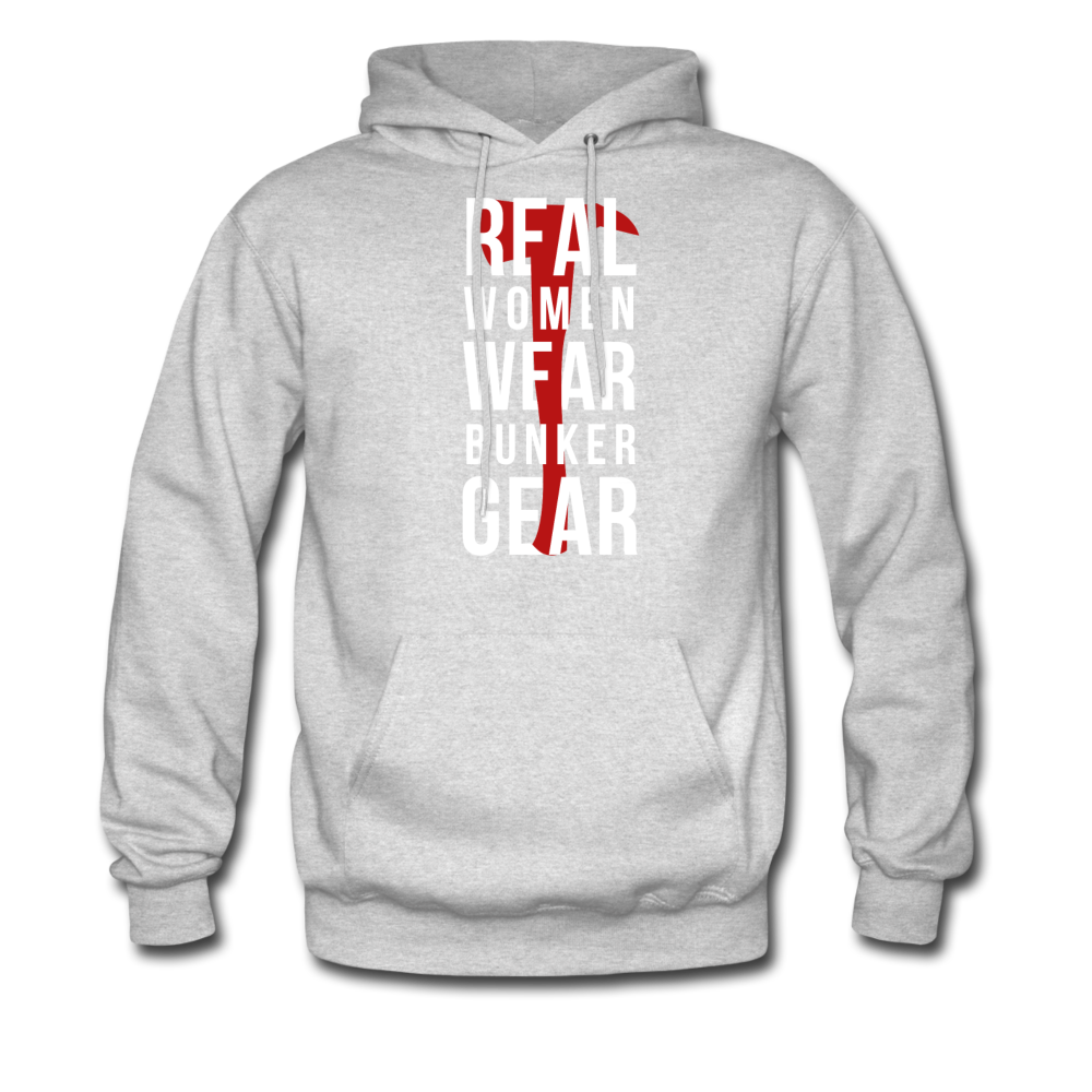 Real women wear Bunker Gear Unisex Hoodie-Men's Hoodie | Hanes P170-Teelime | shirts-hoodies-mugs