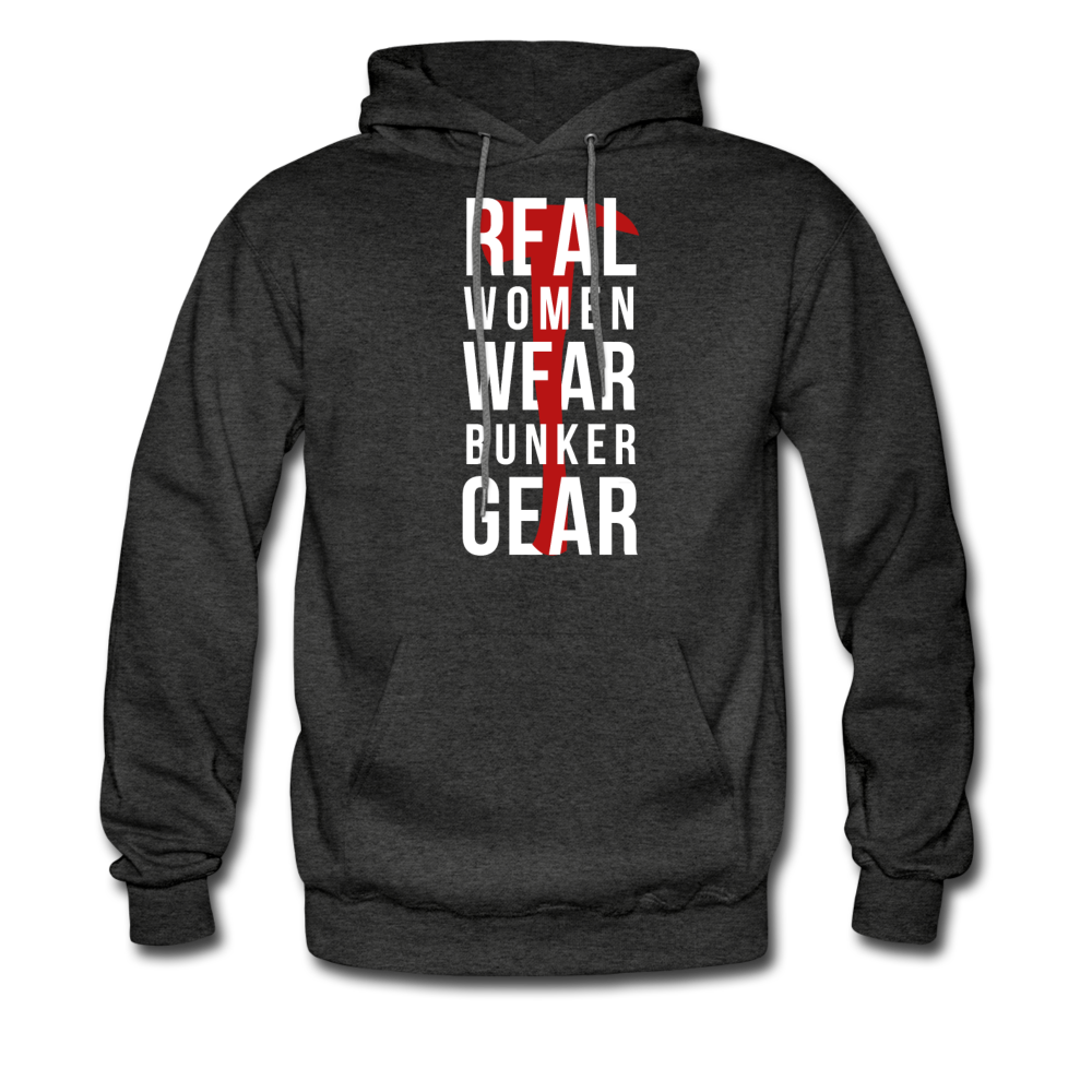 Real women wear Bunker Gear Unisex Hoodie-Men's Hoodie | Hanes P170-Teelime | shirts-hoodies-mugs