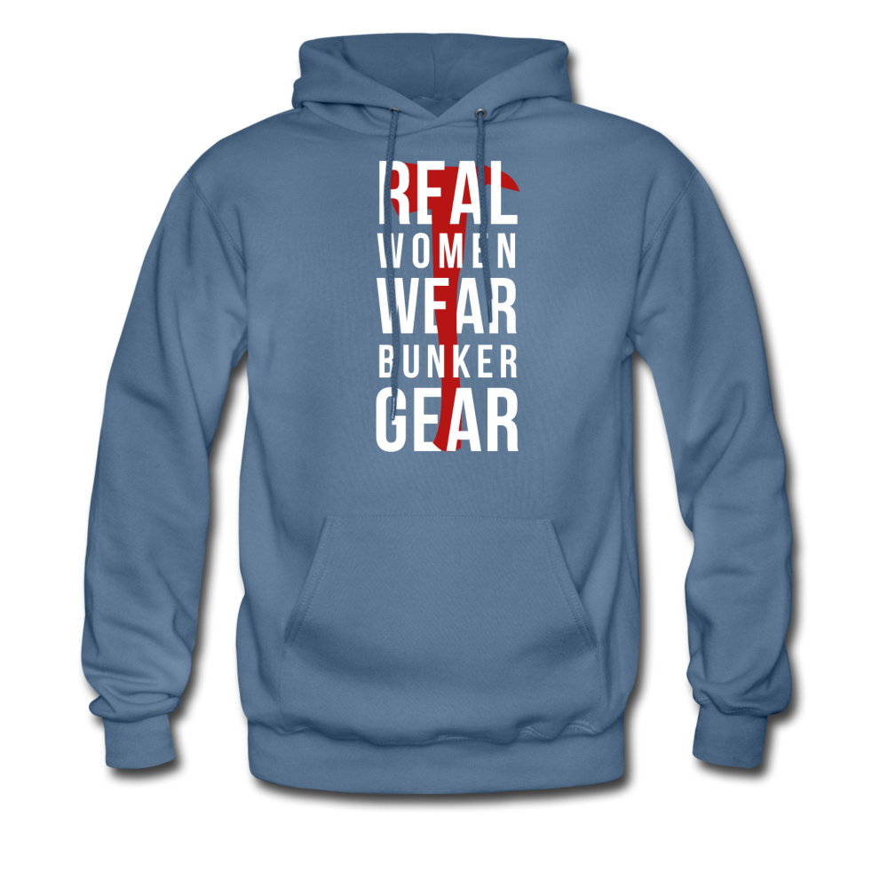Real women wear Bunker Gear Unisex Hoodie-Men's Hoodie | Hanes P170-Teelime | shirts-hoodies-mugs