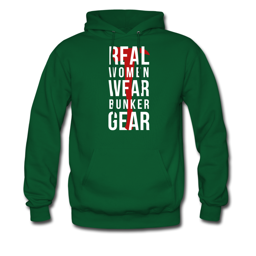 Real women wear Bunker Gear Unisex Hoodie-Men's Hoodie | Hanes P170-Teelime | shirts-hoodies-mugs