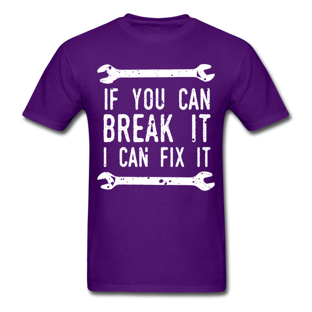 If you can break it I can fix it - Mechanic Unisex T-Shirt-Unisex Classic T-Shirt | Fruit of the Loom 3930-Teelime | shirts-hoodies-mugs
