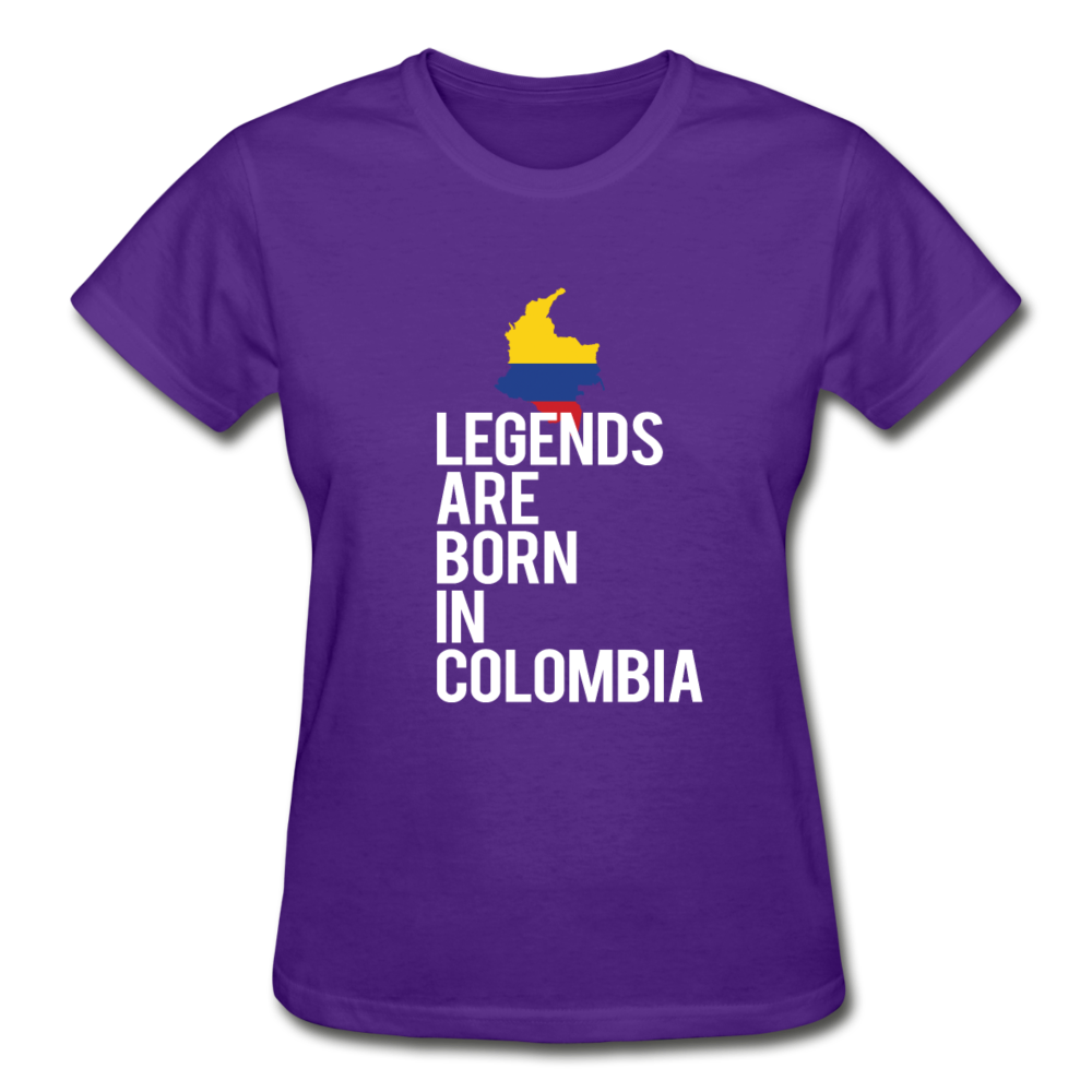 Legends Are Born In Columbia Gildan Ultra Cotton Ladies T-Shirt-Ultra Cotton Ladies T-Shirt | Gildan G200L-Teelime | shirts-hoodies-mugs