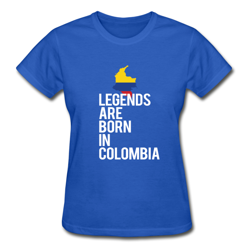 Legends Are Born In Columbia Gildan Ultra Cotton Ladies T-Shirt-Ultra Cotton Ladies T-Shirt | Gildan G200L-Teelime | shirts-hoodies-mugs