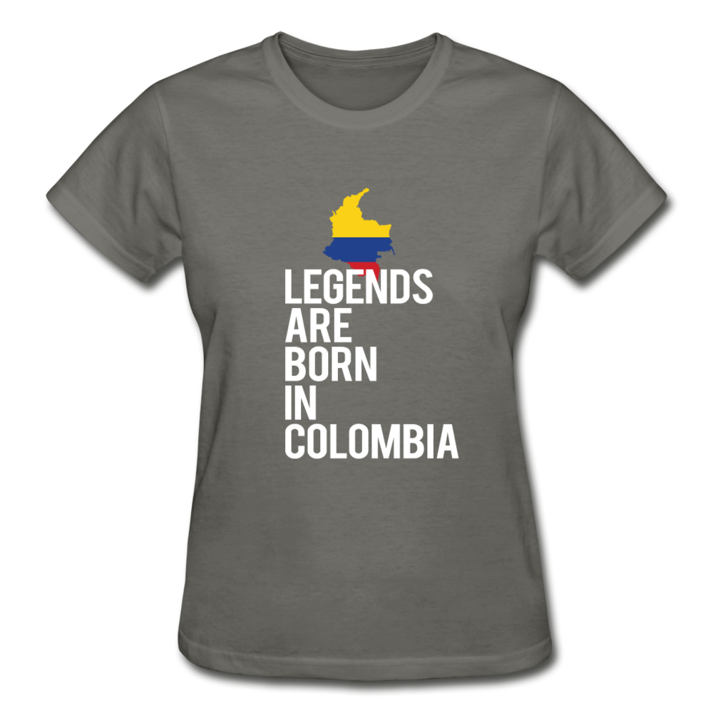 Legends Are Born In Columbia Gildan Ultra Cotton Ladies T-Shirt-Ultra Cotton Ladies T-Shirt | Gildan G200L-Teelime | shirts-hoodies-mugs