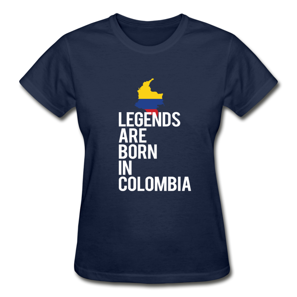 Legends Are Born In Columbia Gildan Ultra Cotton Ladies T-Shirt-Ultra Cotton Ladies T-Shirt | Gildan G200L-Teelime | shirts-hoodies-mugs