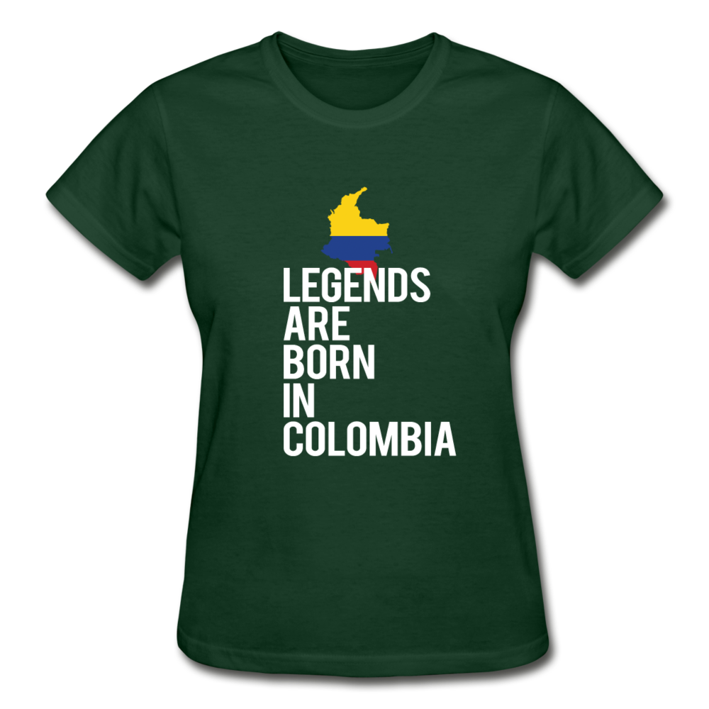 Legends Are Born In Columbia Gildan Ultra Cotton Ladies T-Shirt-Ultra Cotton Ladies T-Shirt | Gildan G200L-Teelime | shirts-hoodies-mugs