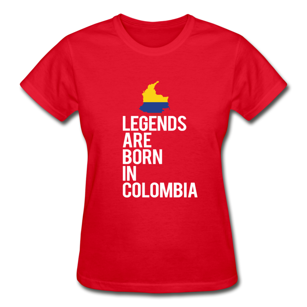 Legends Are Born In Columbia Gildan Ultra Cotton Ladies T-Shirt-Ultra Cotton Ladies T-Shirt | Gildan G200L-Teelime | shirts-hoodies-mugs