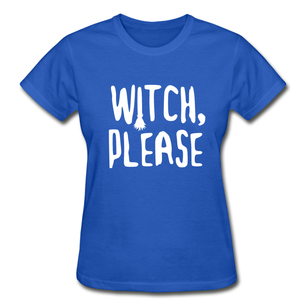 Witch, Please Women's V-Neck T-Shirt-Ultra Cotton Ladies T-Shirt | Gildan G200L-Teelime | shirts-hoodies-mugs