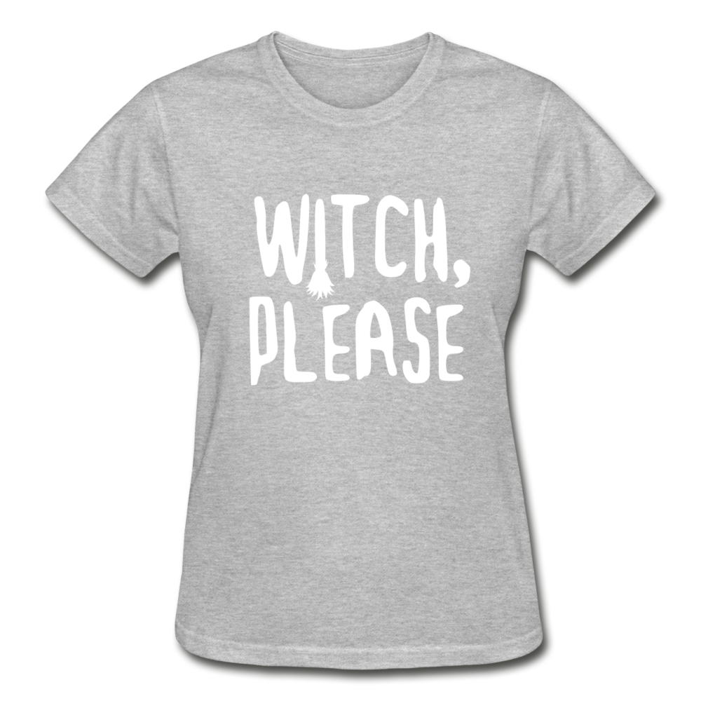 Witch, Please Women's V-Neck T-Shirt-Ultra Cotton Ladies T-Shirt | Gildan G200L-Teelime | shirts-hoodies-mugs