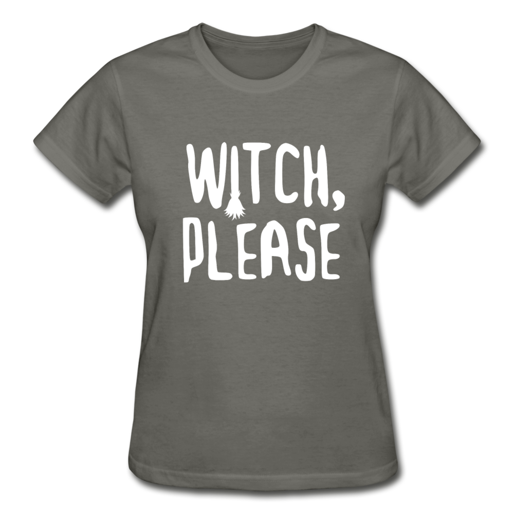 Witch, Please Women's V-Neck T-Shirt-Ultra Cotton Ladies T-Shirt | Gildan G200L-Teelime | shirts-hoodies-mugs