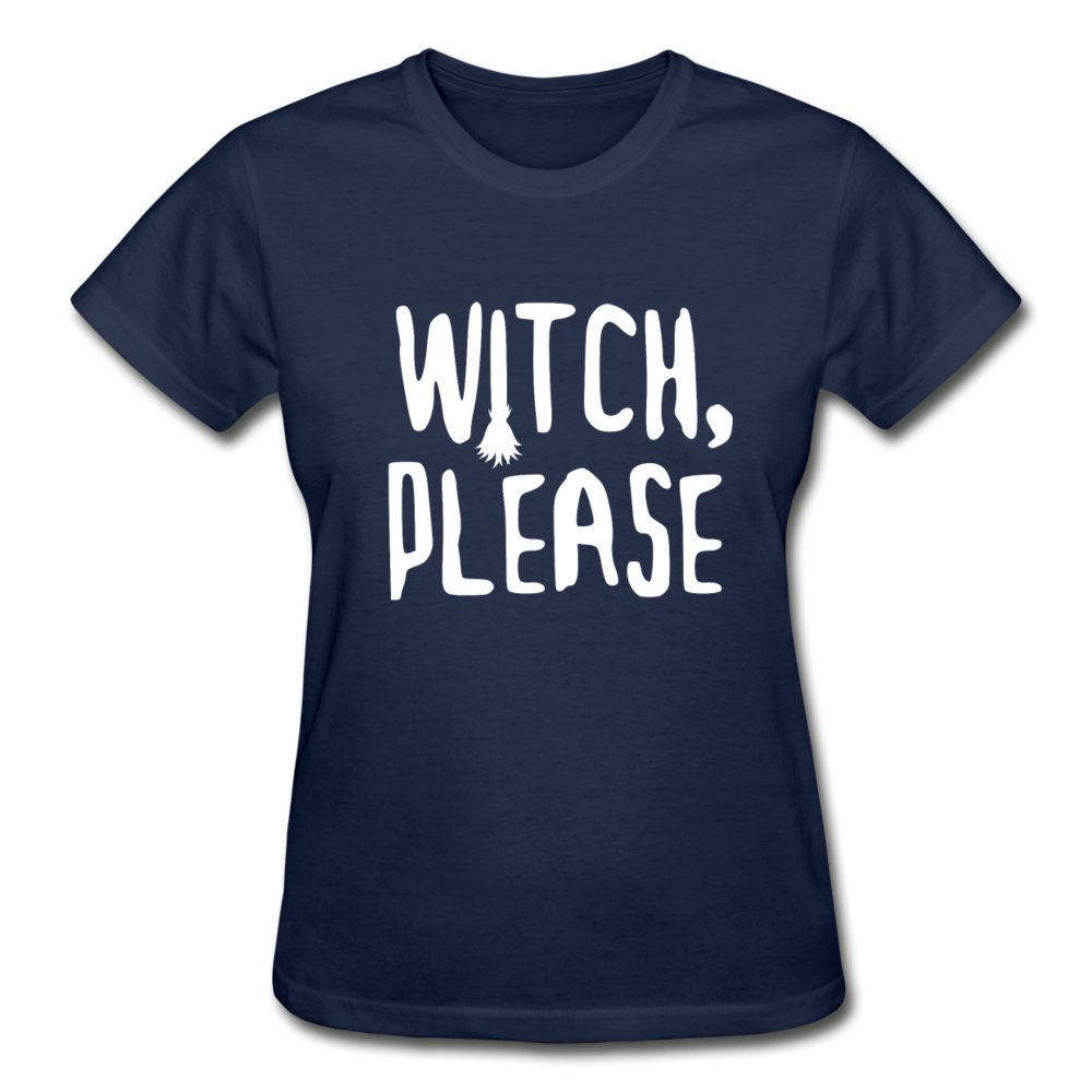 Witch, Please Women's V-Neck T-Shirt-Ultra Cotton Ladies T-Shirt | Gildan G200L-Teelime | shirts-hoodies-mugs