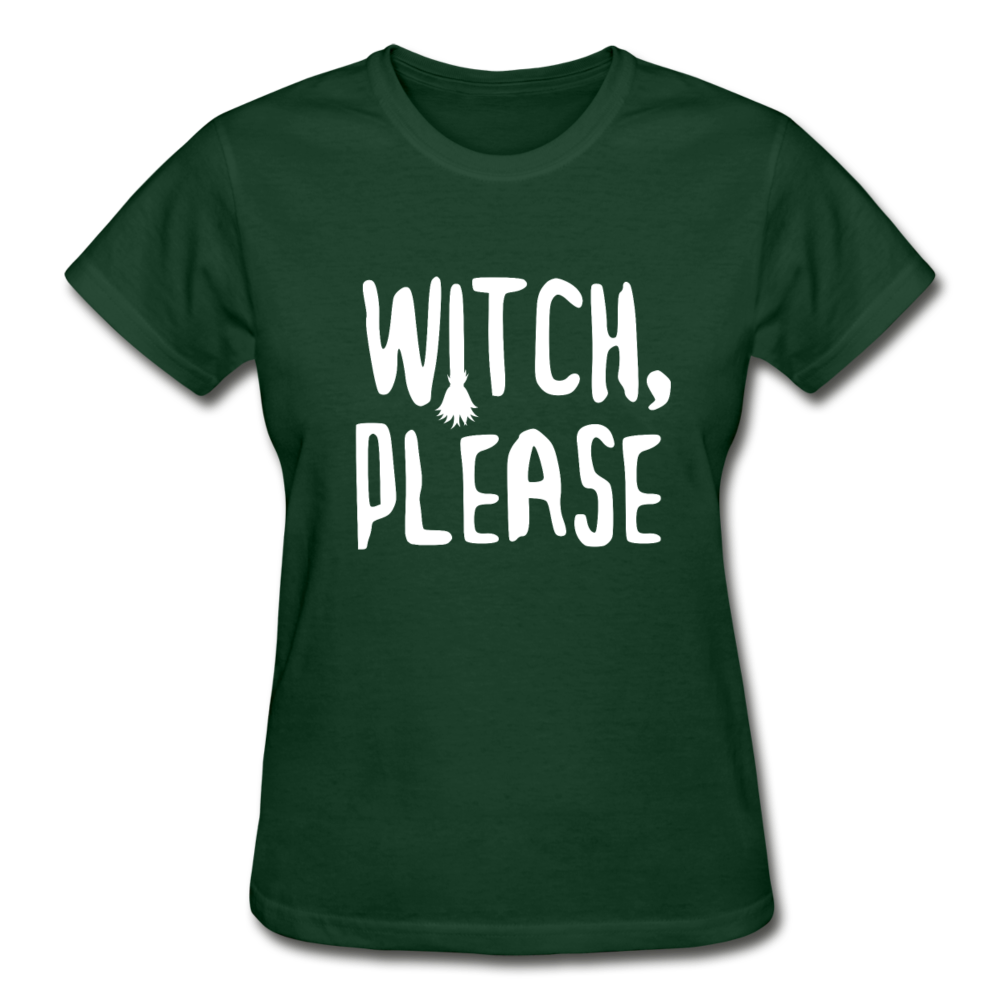 Witch, Please Women's V-Neck T-Shirt-Ultra Cotton Ladies T-Shirt | Gildan G200L-Teelime | shirts-hoodies-mugs