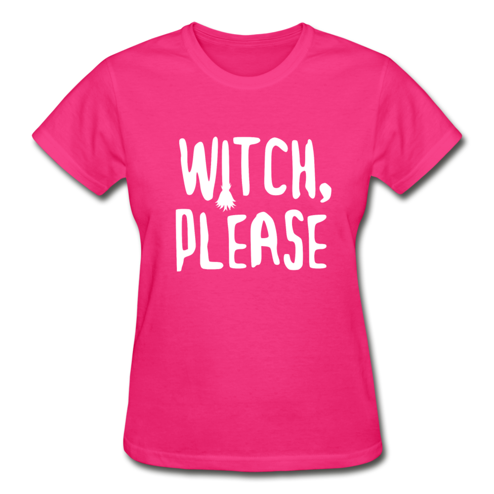 Witch, Please Women's V-Neck T-Shirt-Ultra Cotton Ladies T-Shirt | Gildan G200L-Teelime | shirts-hoodies-mugs