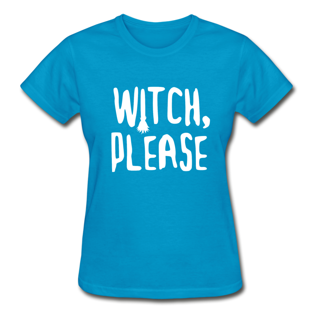 Witch, Please Women's V-Neck T-Shirt-Ultra Cotton Ladies T-Shirt | Gildan G200L-Teelime | shirts-hoodies-mugs