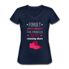 Forget glass slippers this princess wears Running shoes Women's V-Neck T-Shirt-Women's V-Neck T-Shirt | Fruit of the Loom L39VR-Teelime | shirts-hoodies-mugs