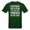 Everybody has a plan 'till they get punched in the face Back Print Unisex T-Shirt-Unisex Classic T-Shirt | Fruit of the Loom 3930-Teelime | shirts-hoodies-mugs