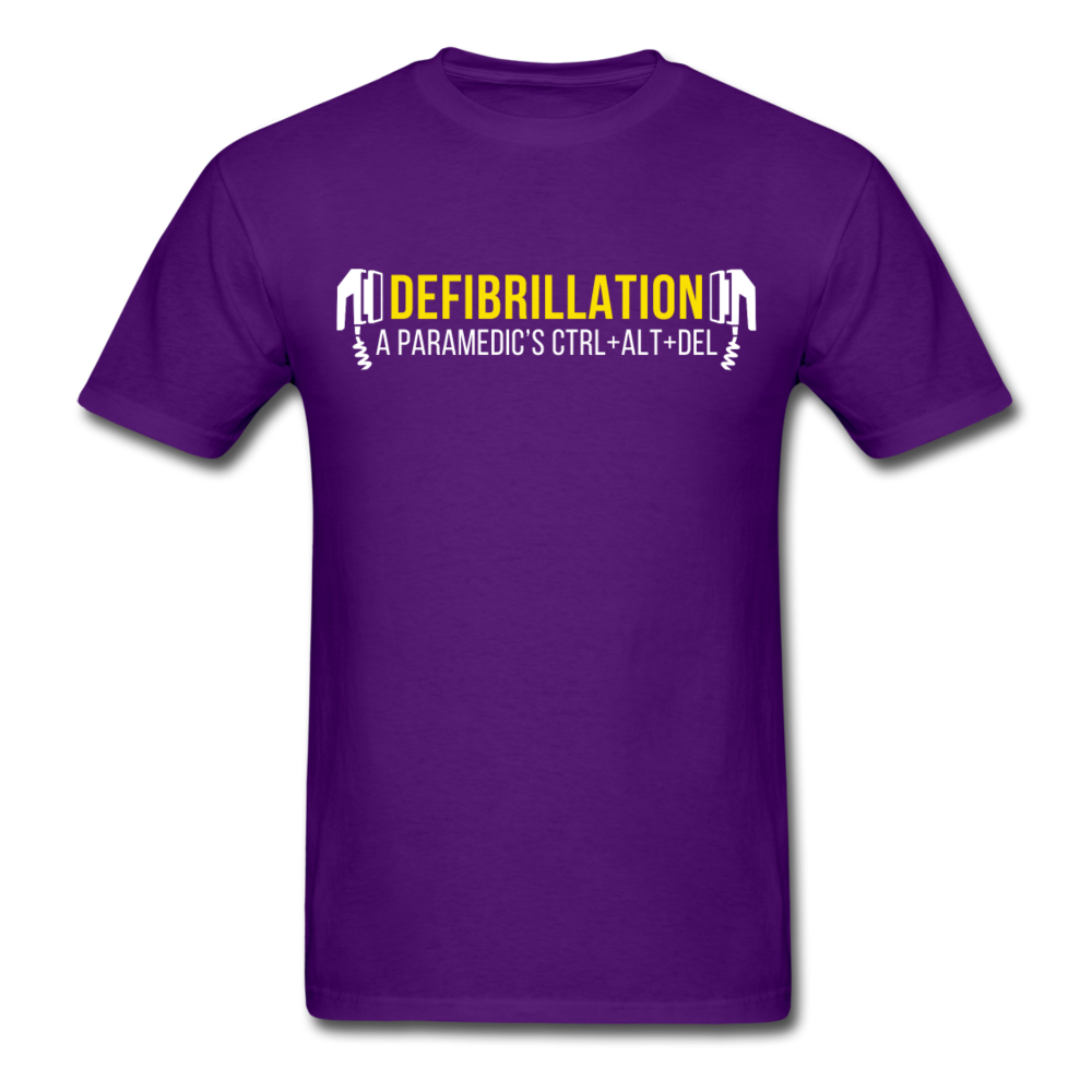 Defibrillation A Paramedic's CTRL + ALT + DEL Unisex T-Shirt-Unisex Classic T-Shirt | Fruit of the Loom 3930-Teelime | shirts-hoodies-mugs