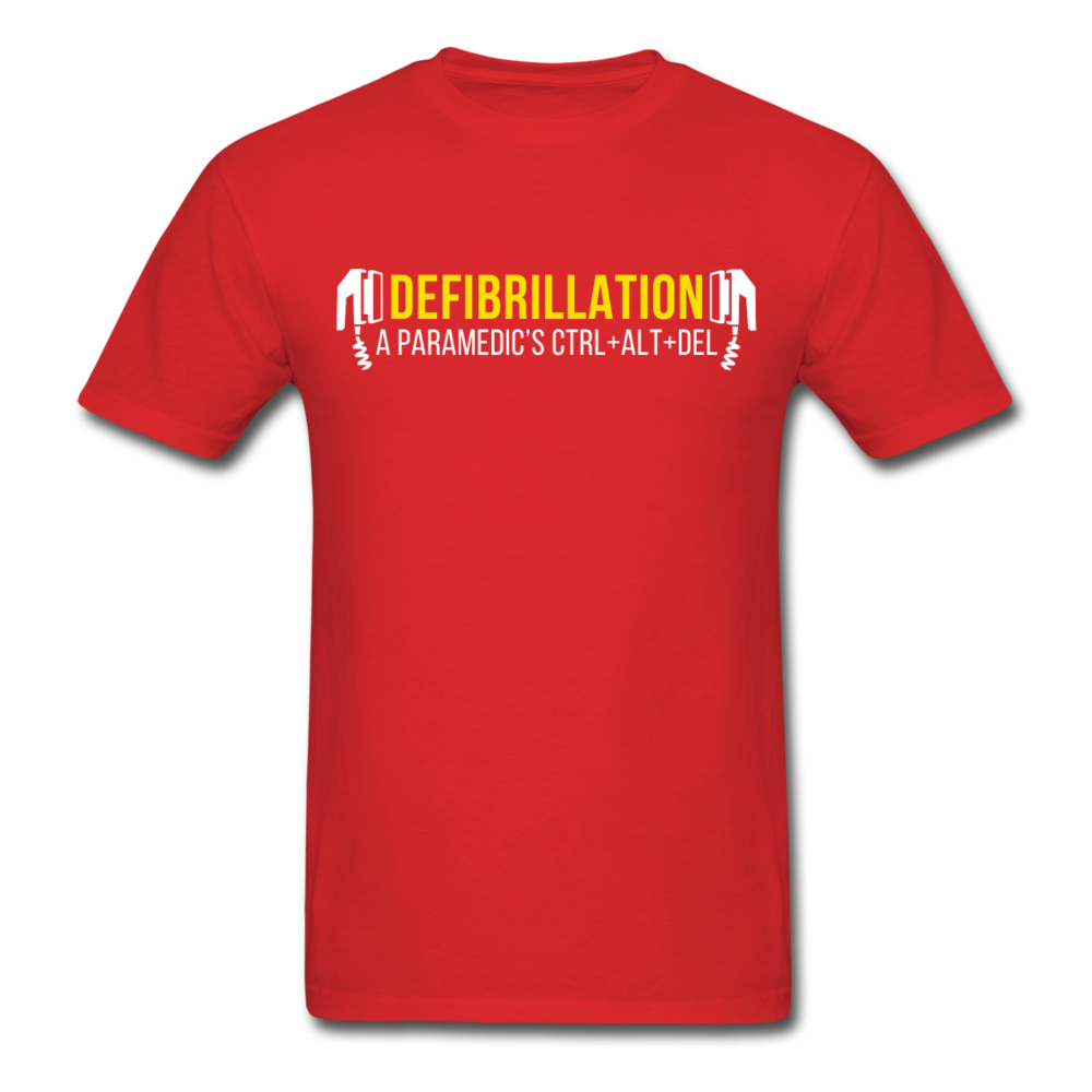 Defibrillation A Paramedic's CTRL + ALT + DEL Unisex T-Shirt-Unisex Classic T-Shirt | Fruit of the Loom 3930-Teelime | shirts-hoodies-mugs
