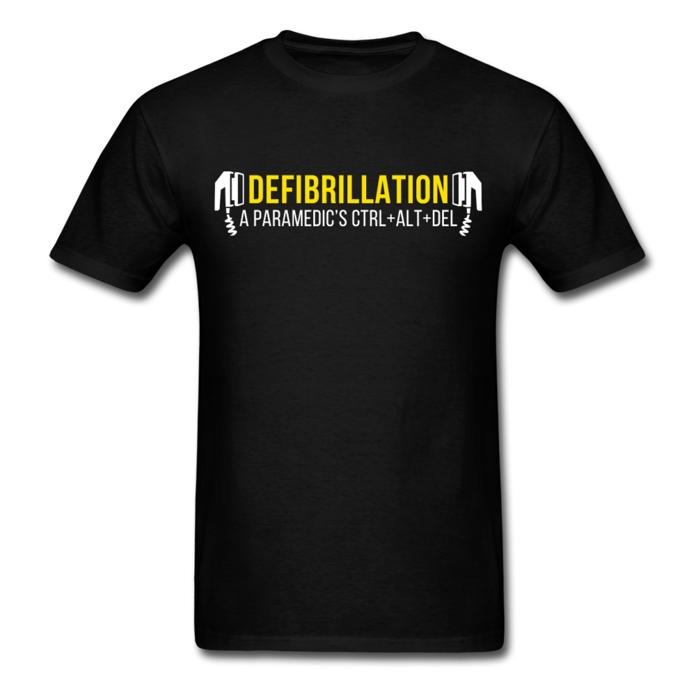 Defibrillation A Paramedic's CTRL + ALT + DEL Unisex T-Shirt-Unisex Classic T-Shirt | Fruit of the Loom 3930-Teelime | shirts-hoodies-mugs