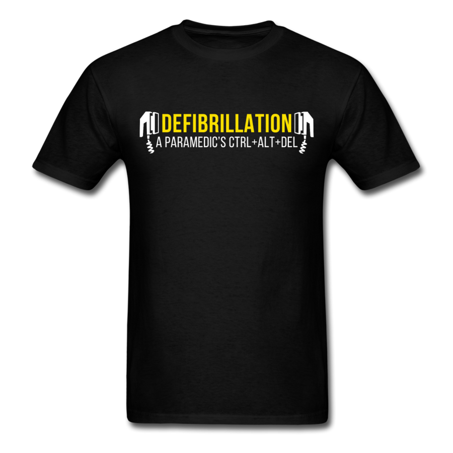 Defibrillation A Paramedic's CTRL + ALT + DEL Unisex T-Shirt-Unisex Classic T-Shirt | Fruit of the Loom 3930-Teelime | shirts-hoodies-mugs