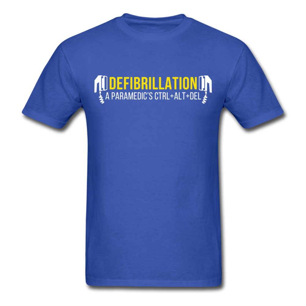 Defibrillation A Paramedic's CTRL + ALT + DEL Unisex T-Shirt-Unisex Classic T-Shirt | Fruit of the Loom 3930-Teelime | shirts-hoodies-mugs