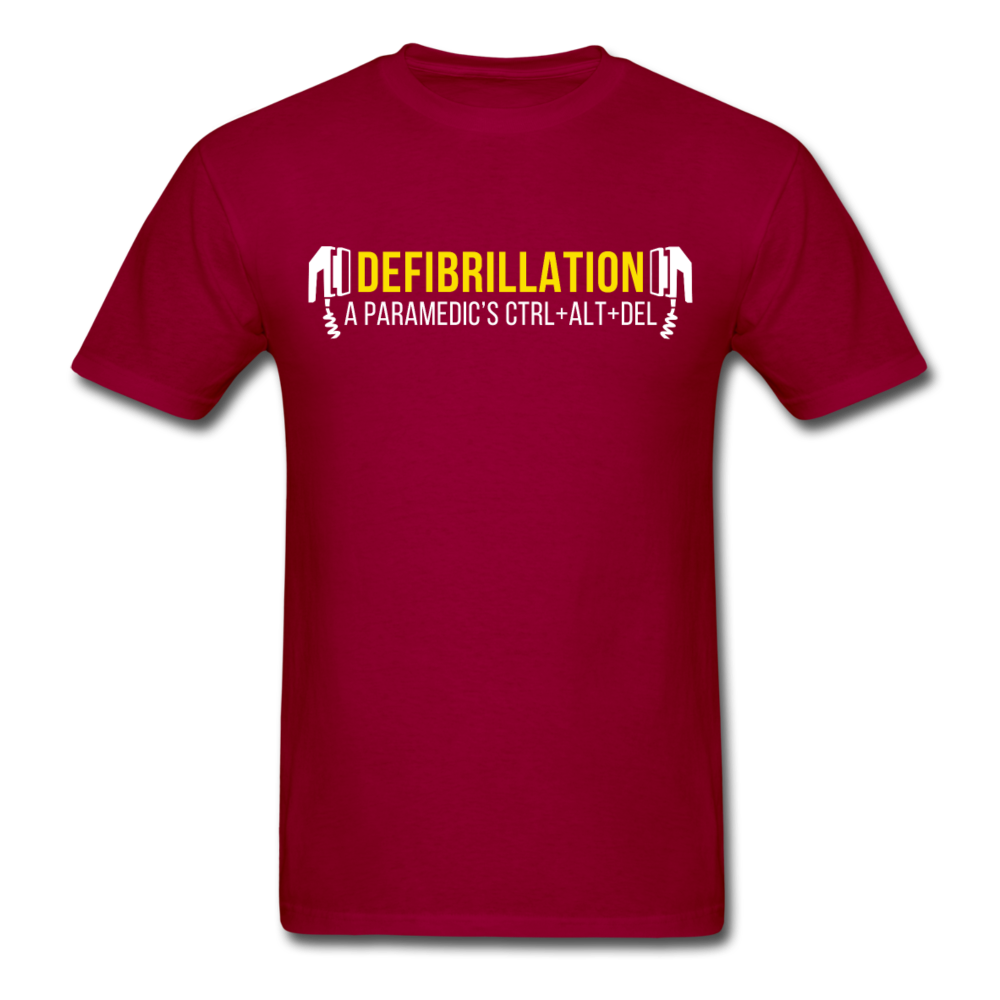 Defibrillation A Paramedic's CTRL + ALT + DEL Unisex T-Shirt-Unisex Classic T-Shirt | Fruit of the Loom 3930-Teelime | shirts-hoodies-mugs