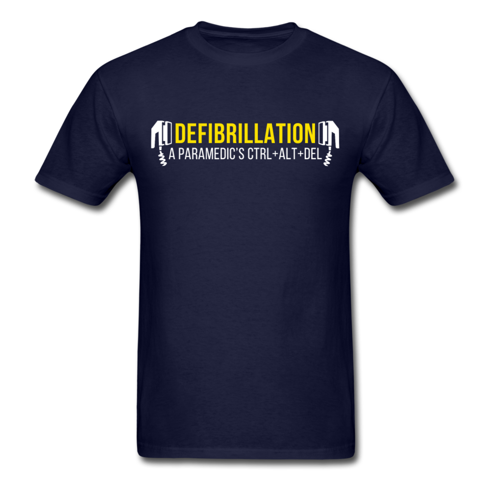 Defibrillation A Paramedic's CTRL + ALT + DEL Unisex T-Shirt-Unisex Classic T-Shirt | Fruit of the Loom 3930-Teelime | shirts-hoodies-mugs